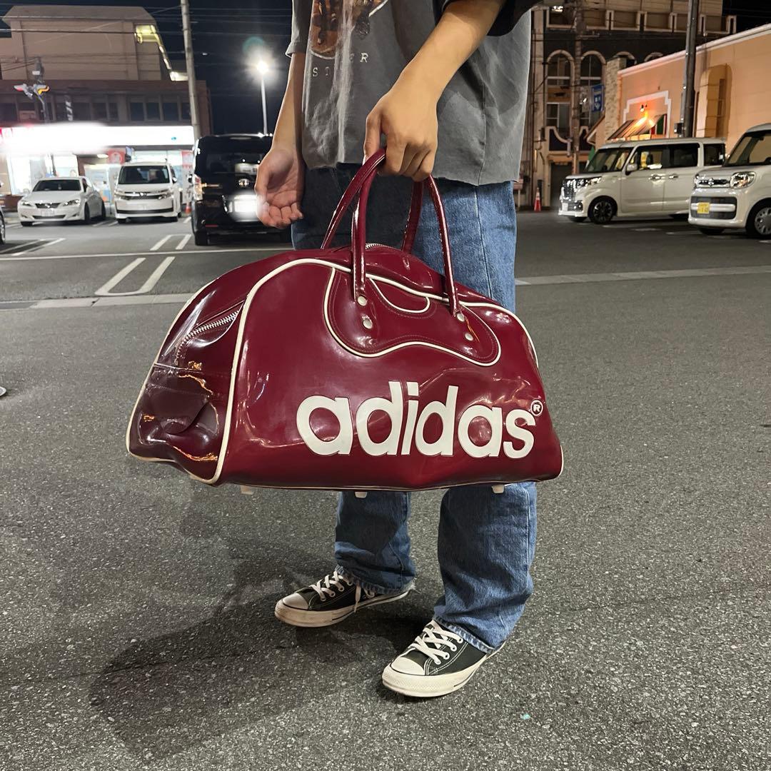 バッグ 80s old adidas enamel hand bag