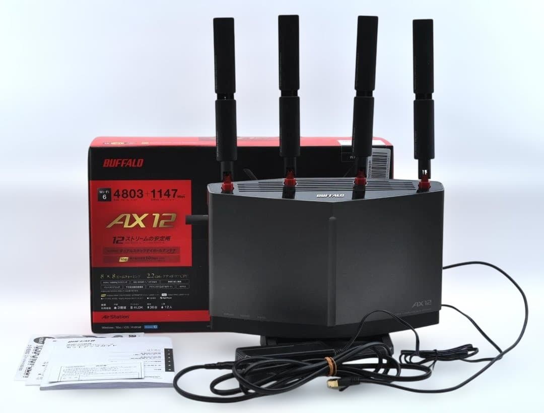 ルーター・ネットワーク機器 BUFFALO WXR5950 AX12 Wi-Fi 6 TA2938