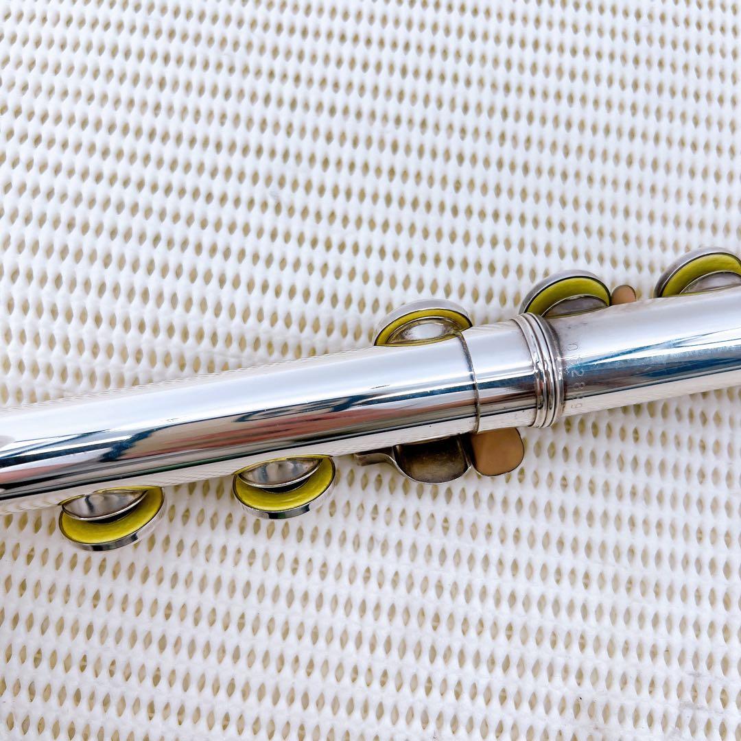 【美品】ヤマハ　YFL-211S フルート　銀　Eメカ　バック　全タンポ交換