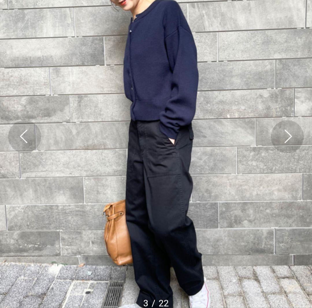 新品 タグ付き Spick and Span ルーズベイカーパンツ 黒 40