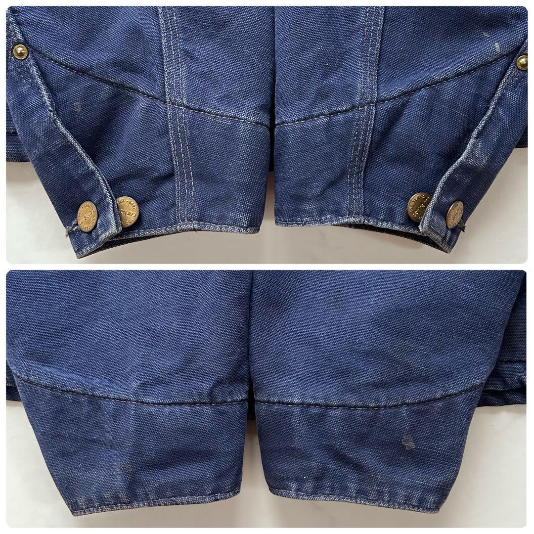 【100周年】80s 星タグ カーハート ミシガンチョアコート ネイビー 40