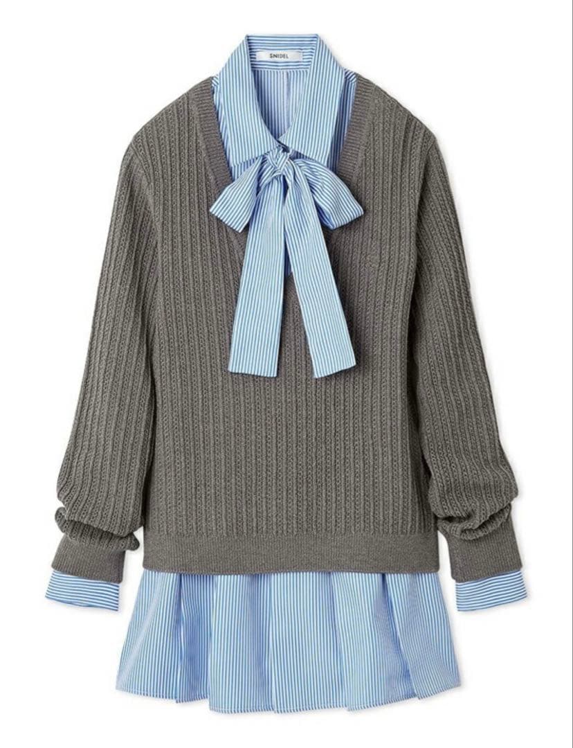 SNIDEL スナイデル シャツコンビチュニック
