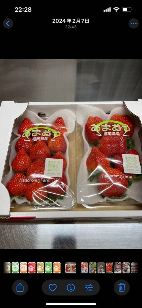 福岡県産　あまおう　10P