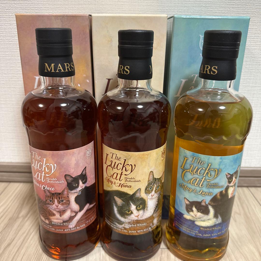 ク*ル様 The Lucky Cat ブレンデッドウイスキー 3本セット