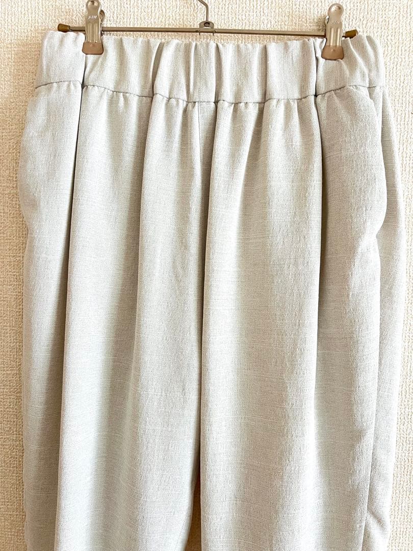 no control air 美しいテーバードパンツ ライトグレー XS