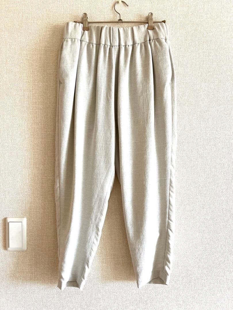 no control air 美しいテーバードパンツ ライトグレー XS