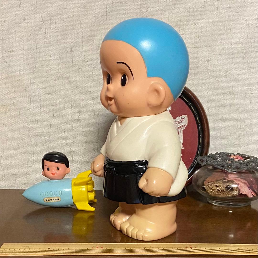 一休さん　信ちゃん　ソフビ　貯金箱　かインターサイズ　店頭備品