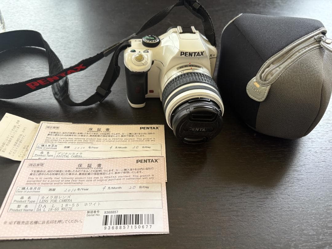 PENTAX K-X ホワイト ホワイト デジタル一眼レフ ペンタックス レンズ