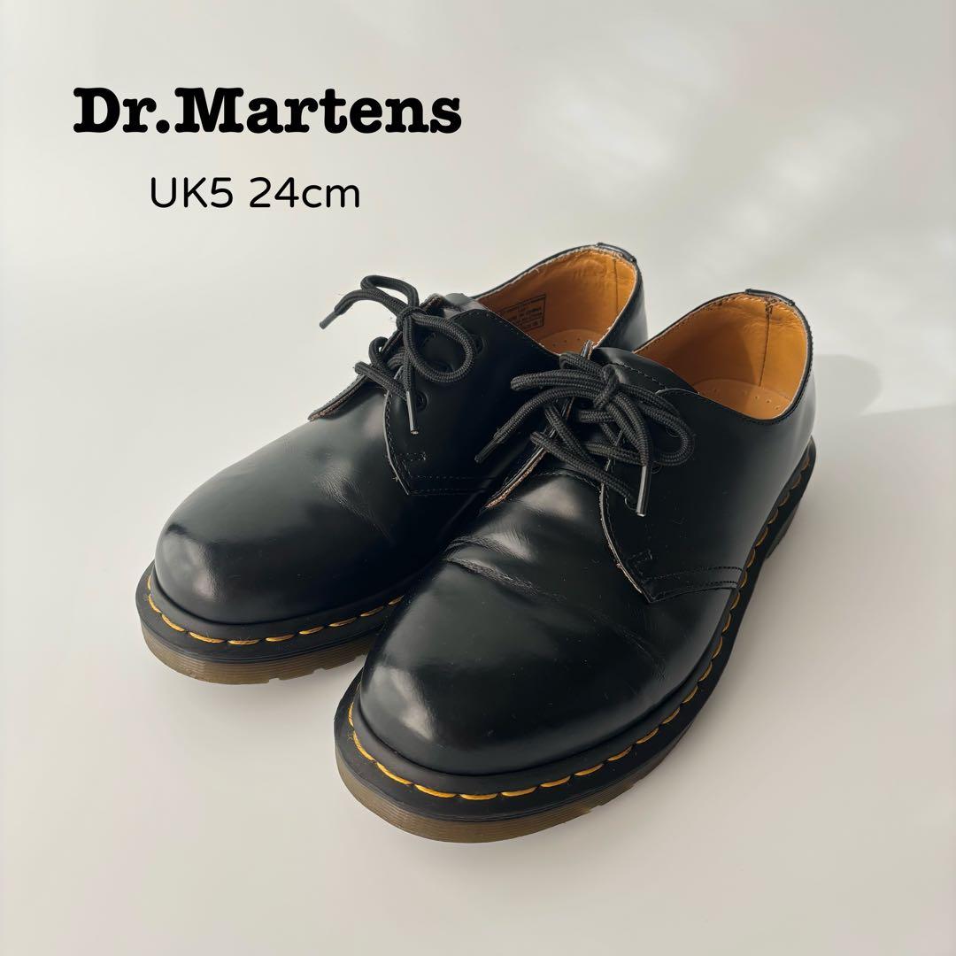 Dr.Martens ドクターマーチン3ホール UK5 24cm ブラック