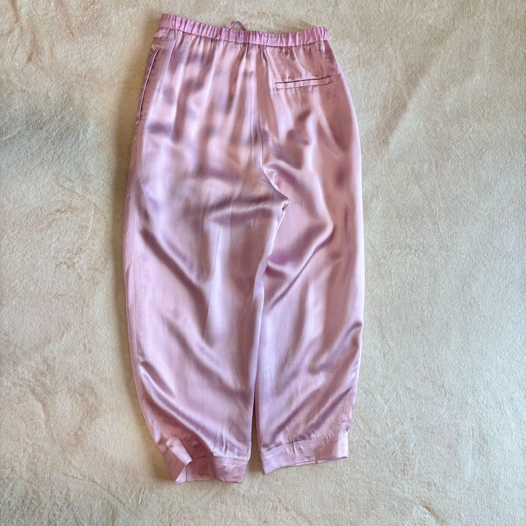 Drawer ドゥロワー 定価5,8万円 ピンク ドロスト パンツ