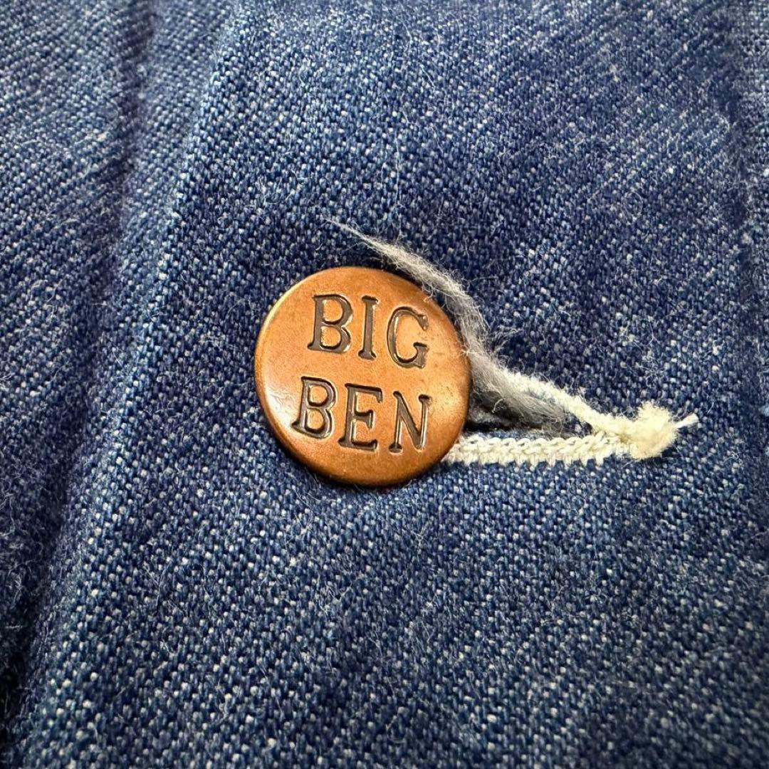 USA製80s◯BIGBEN ビッグベン カバーオール 裏地 濃紺 44 XL