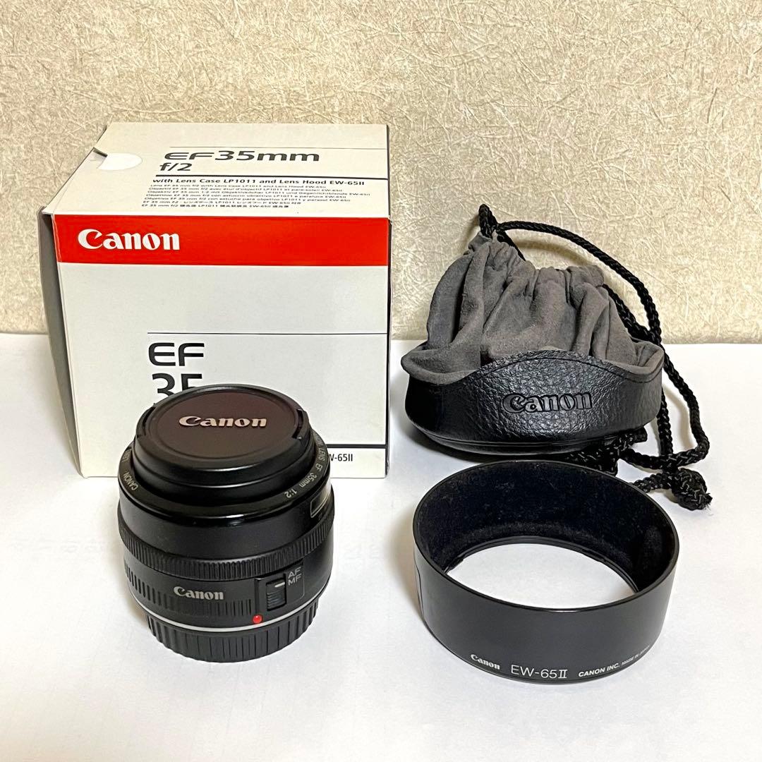 Canon EF 35mm f/2 単焦点レンズ （クモリやカビ無し）