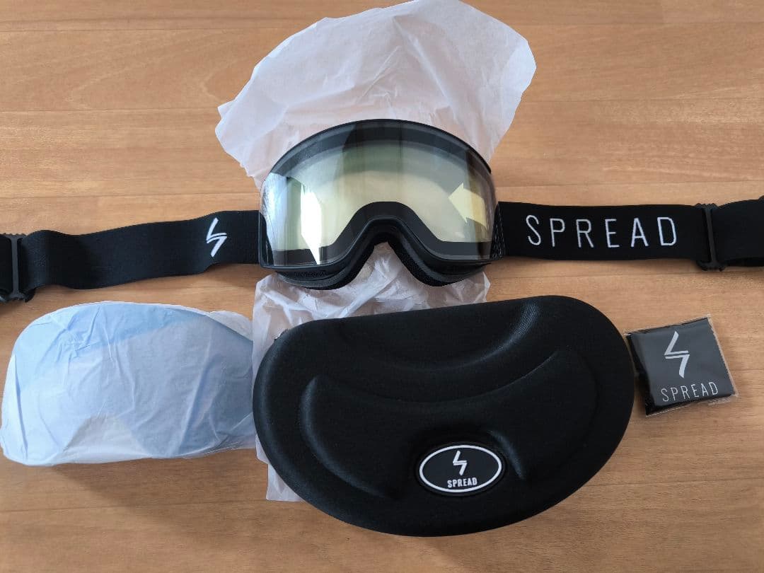 【新品】SPREAD 調光ゴーグル 交換レンズ付き