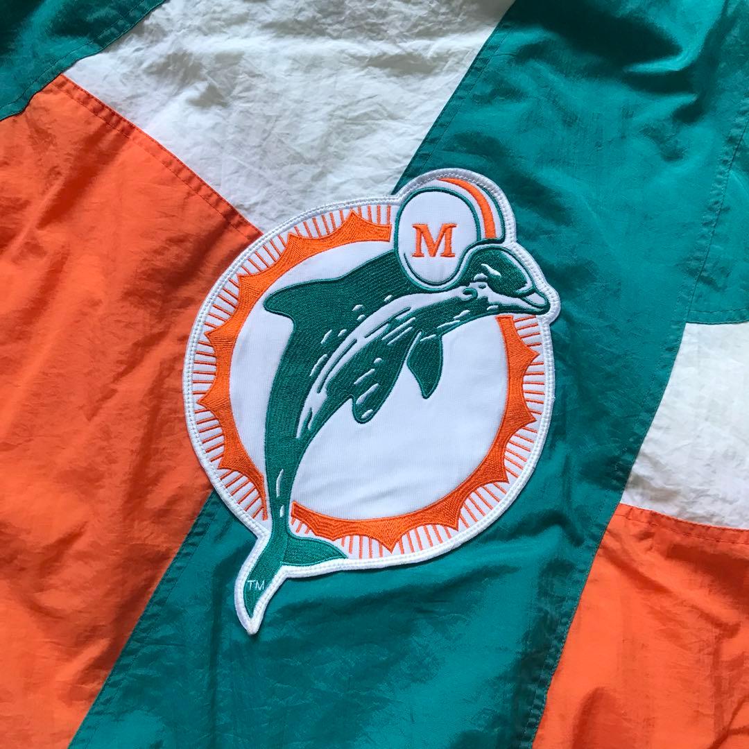 90s NFL PRO LINE マイアミドルフィンズ ナイロンジャケット 中綿