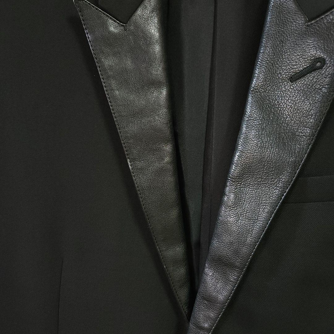 14ss SAINT LAURENT PARIS スモーキングジャケット レザー