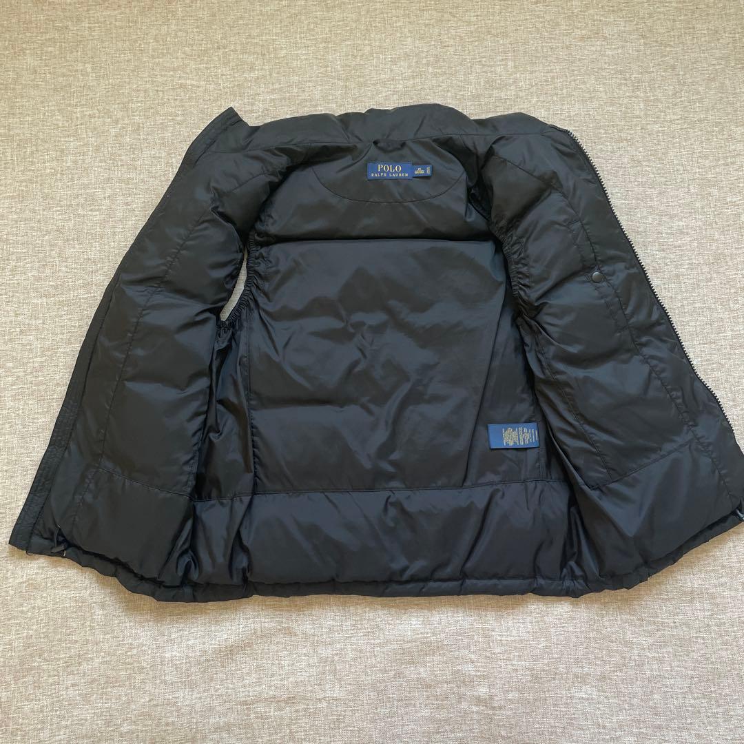 美品 ポロラルフローレン ブラック ポニー ダウンベスト XSサイズ