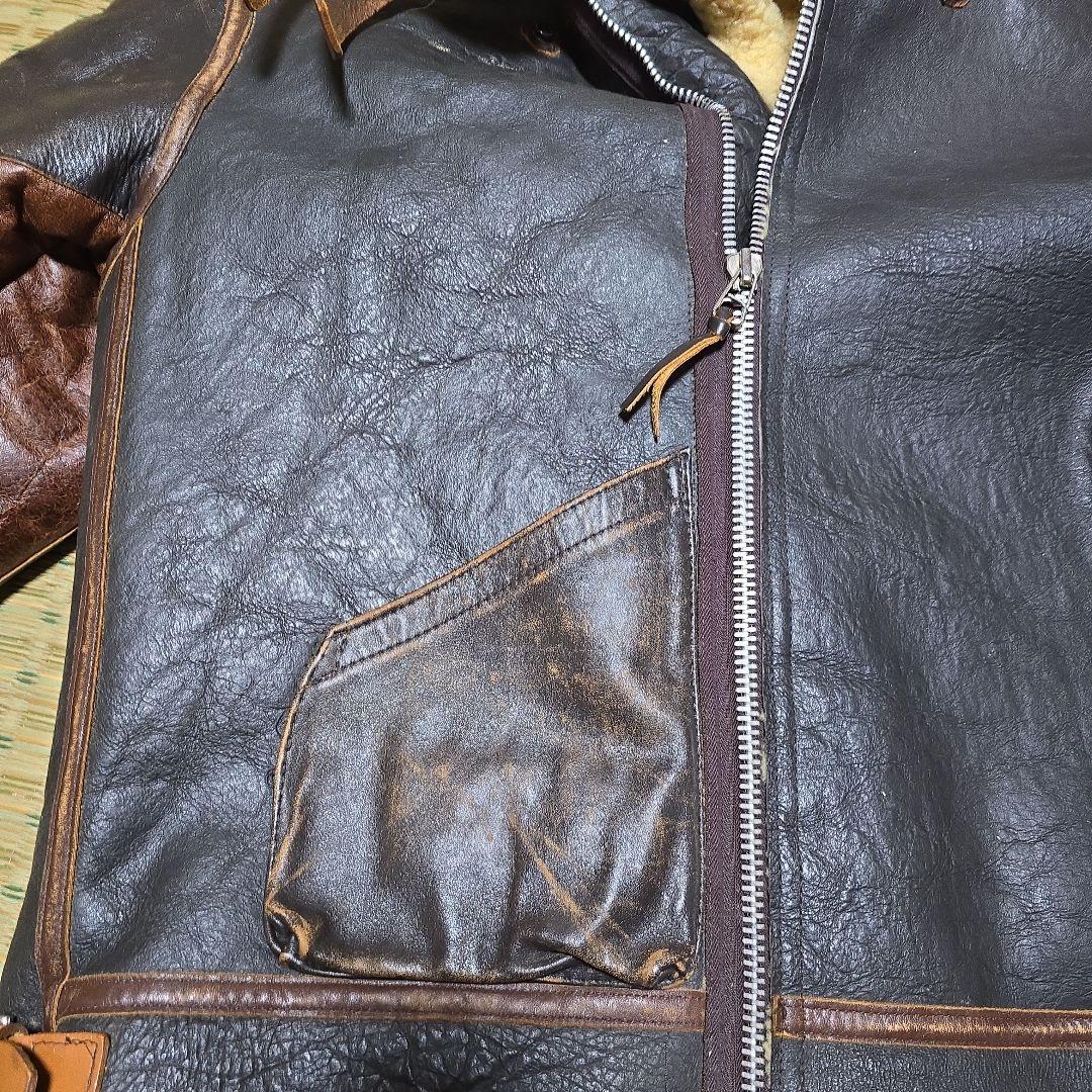 AVIREX　革ムートンフライトジャケット　B3