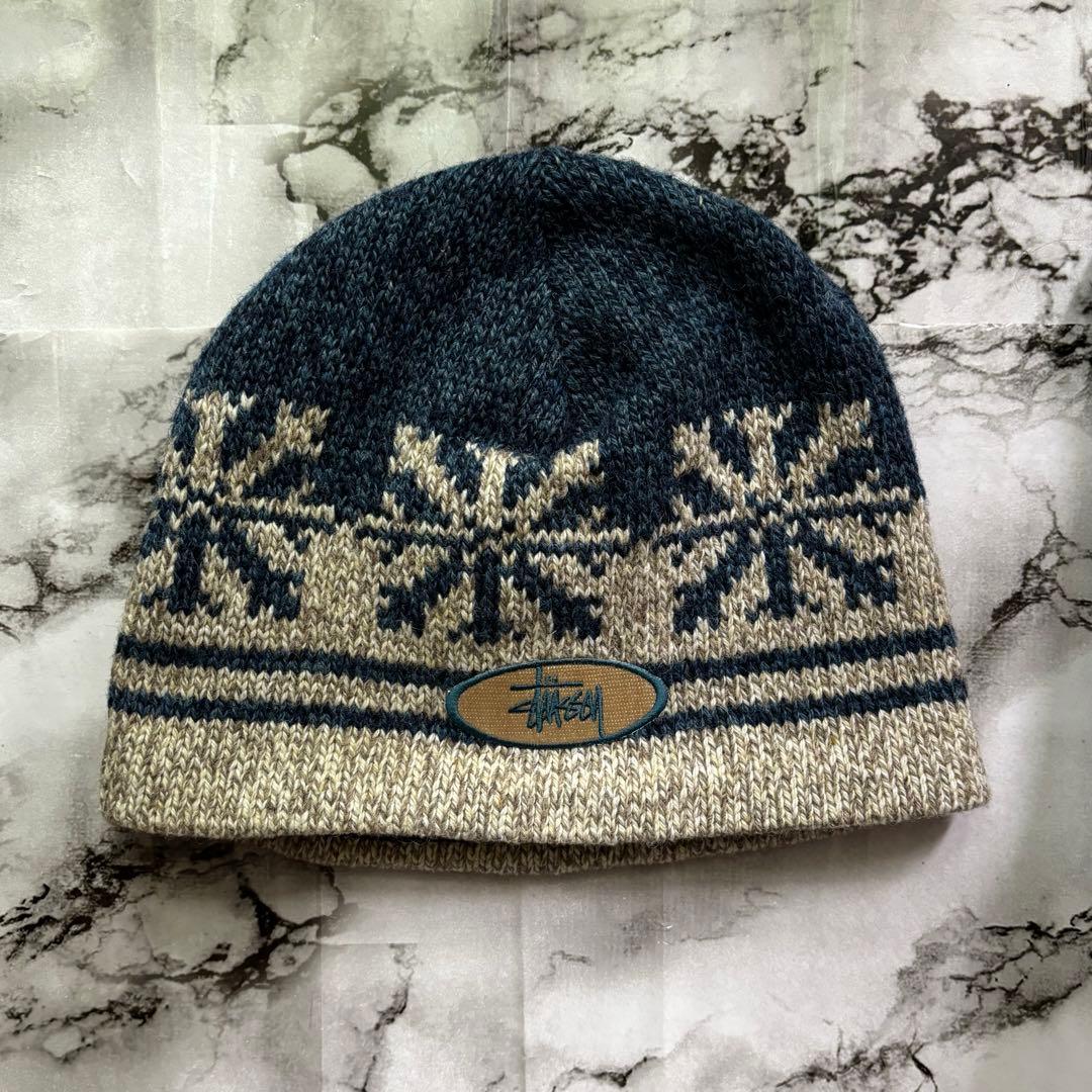 【激レア】90's oldstussy center logo beanie