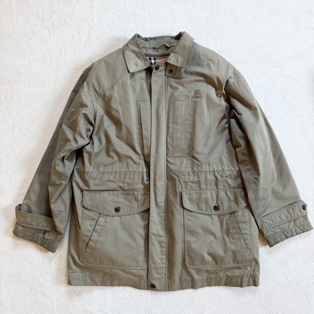 ダウンライナー　美品　バーバリーズ　ハンティングジャケット　ミリタリー　メンズL