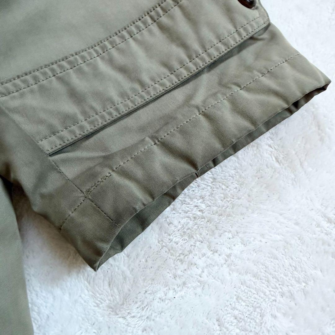 ダウンライナー　美品　バーバリーズ　ハンティングジャケット　ミリタリー　メンズL