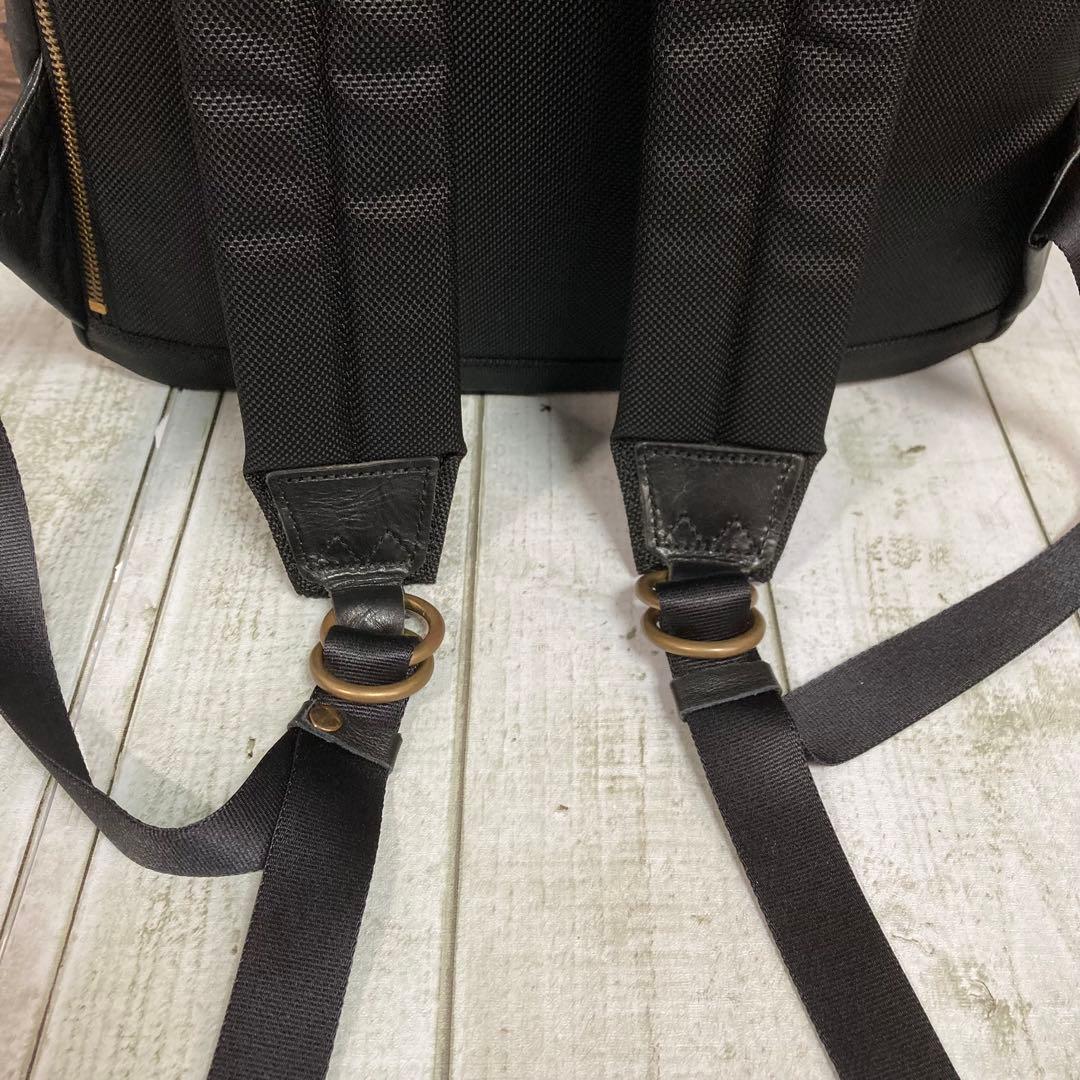 マスターピース　master piece　オールレザー　バックパック　本革　黒