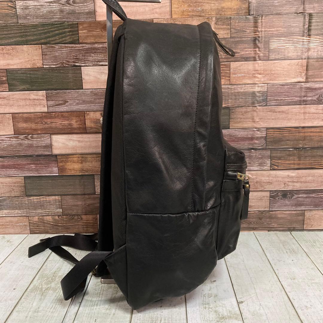 マスターピース　master piece　オールレザー　バックパック　本革　黒