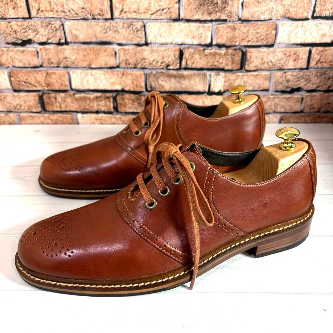 美品■コールハーン■サドルシューズ✨ブローグシューズ メダリオン セレモニー