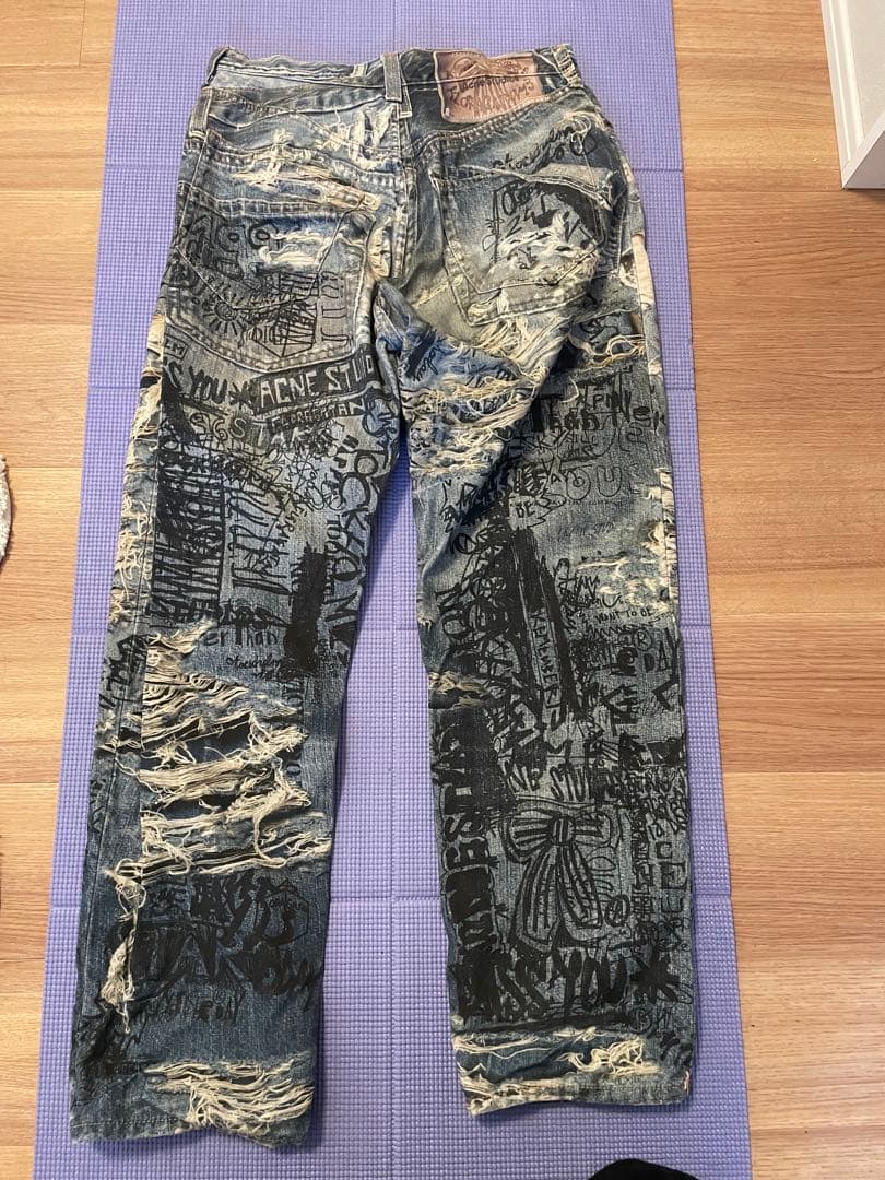 Acne Studios グラフィックデニムパンツ EUR 46
