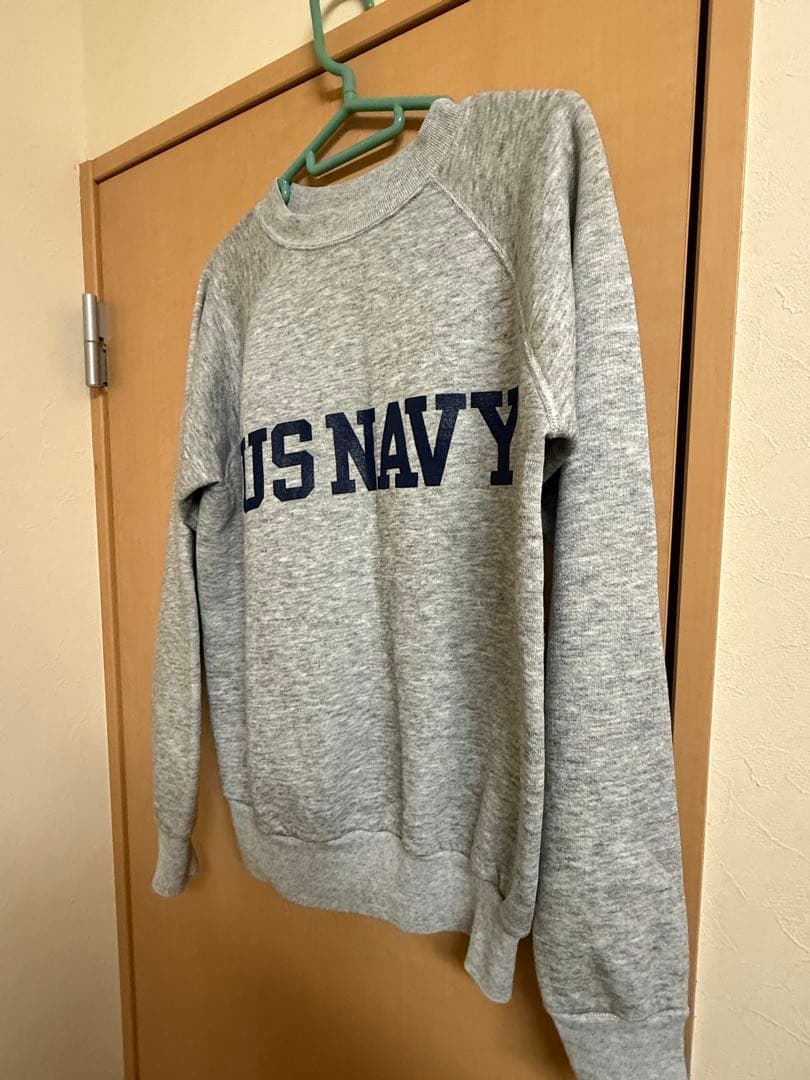 US NAVY スウェット グレーUSA製ミリタリー80s90s古着ビンテージ