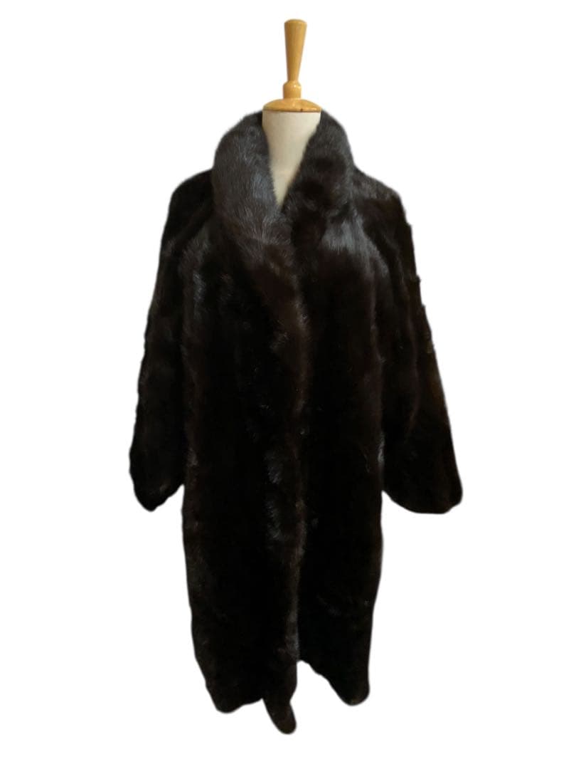 SAGA MINK サガミンク 銀サガ ファーコート 毛皮 FREESIZE