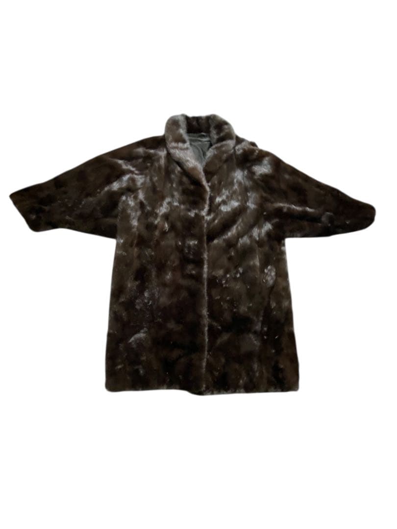 SAGA MINK サガミンク 銀サガ ファーコート 毛皮 FREESIZE