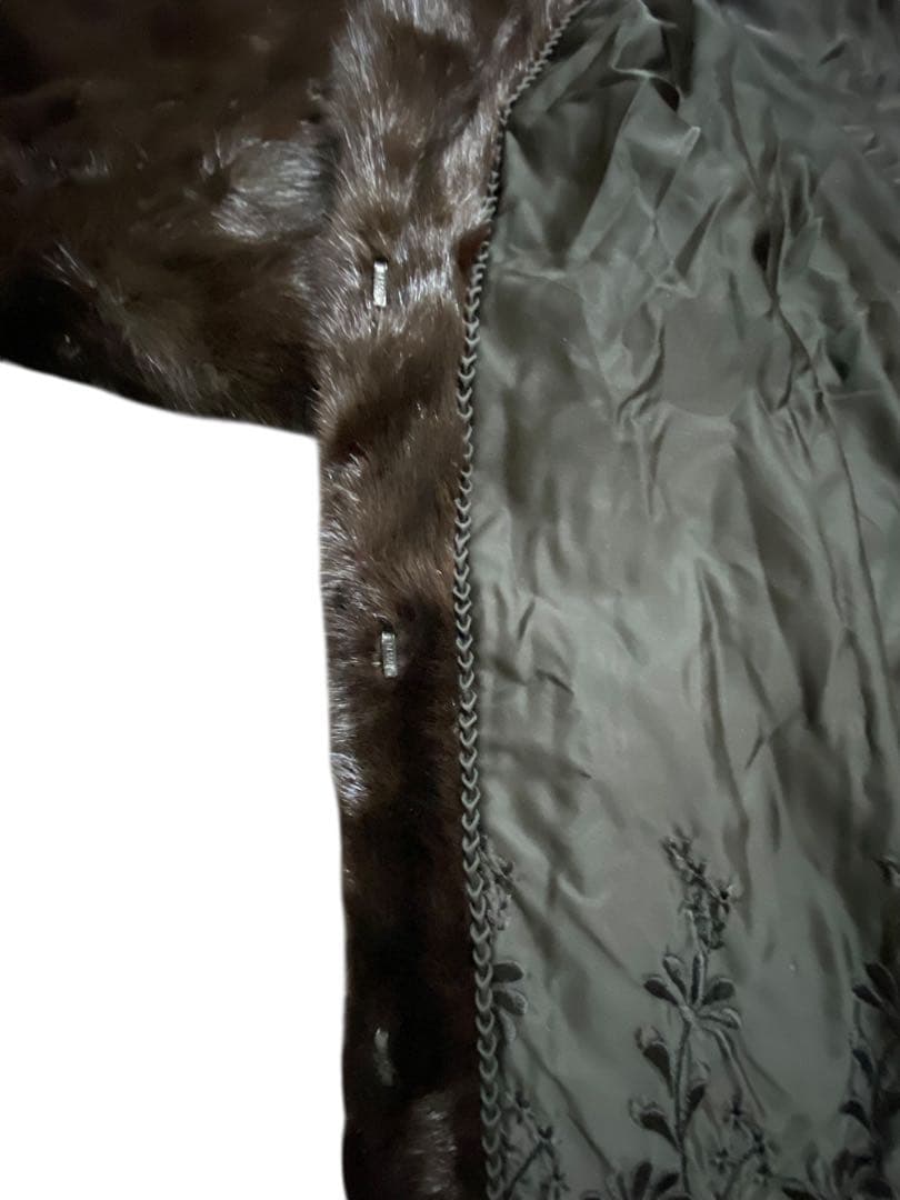 SAGA MINK サガミンク 銀サガ ファーコート 毛皮 FREESIZE