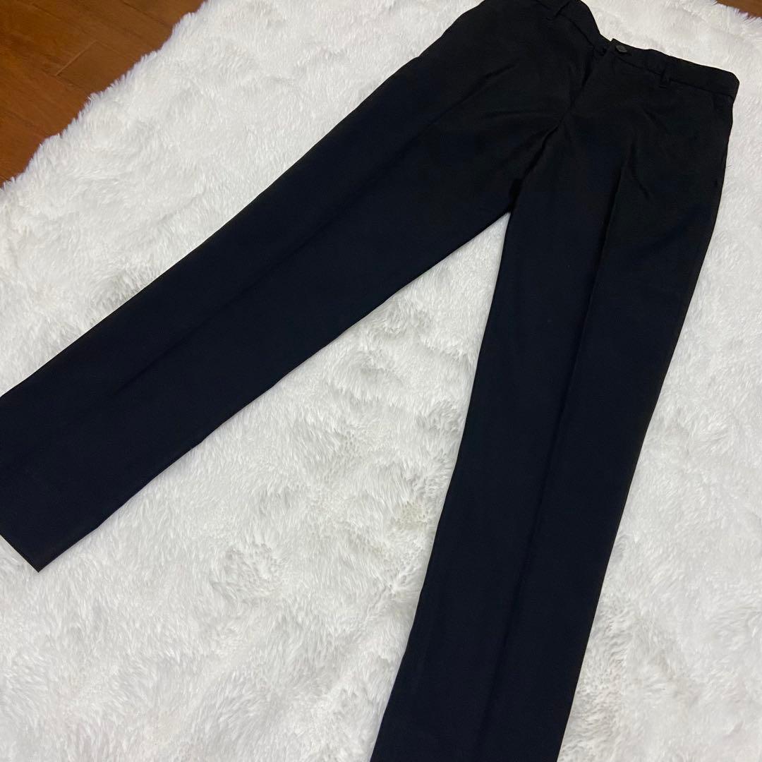 COMME CA ISM 黒スーツ 160A ネクタイ　ポケットチーフ　卒業式