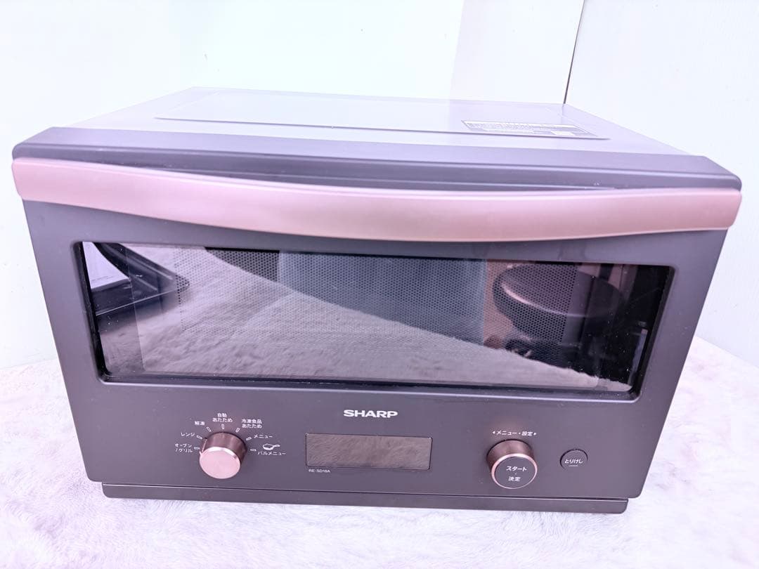 【美品】SHARP オーブンレンジ RE-SD18A-B 2023年製 ブラック