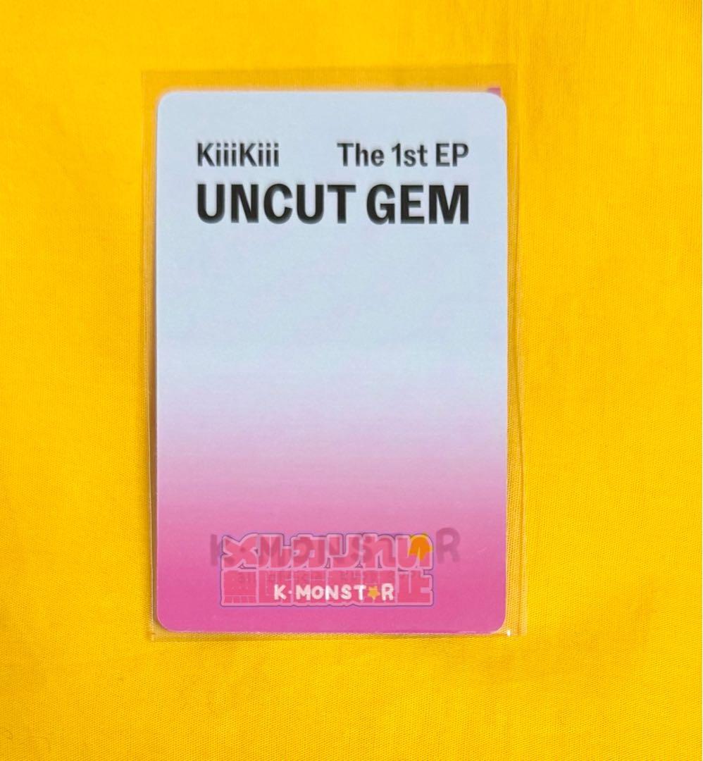 Kiiikiii スイ UNCUT GEM kmonstar 対面 トレカ