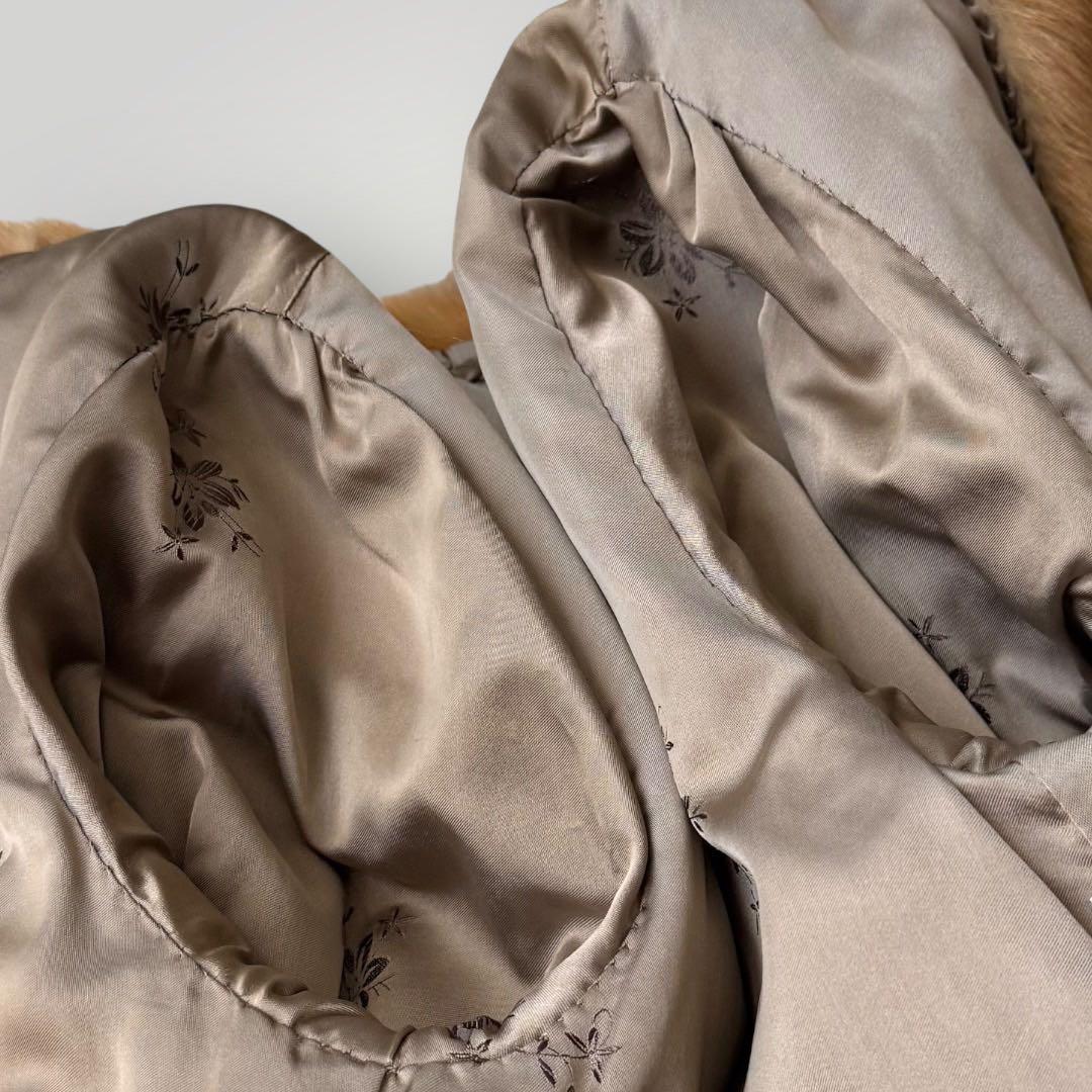 希少 本毛皮 リアルファーコート コリンスキー レッドフォックス 11号