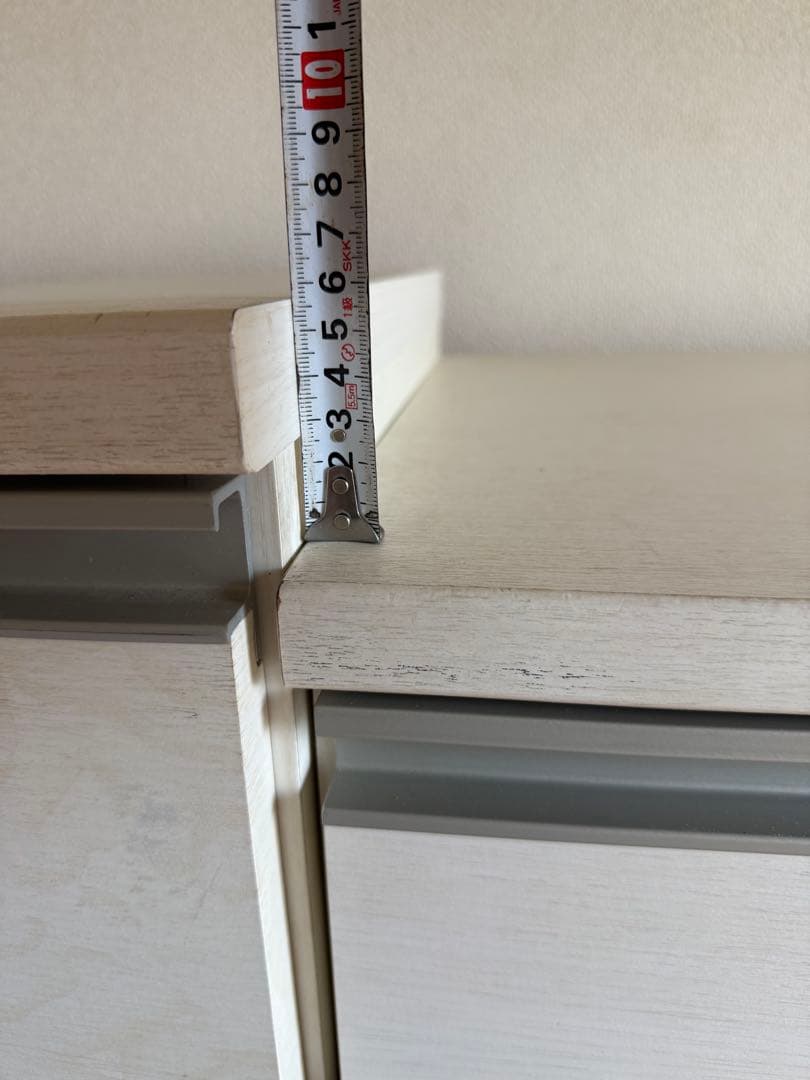 ハイチェスト ホワイト　6段W798×D420×H1280