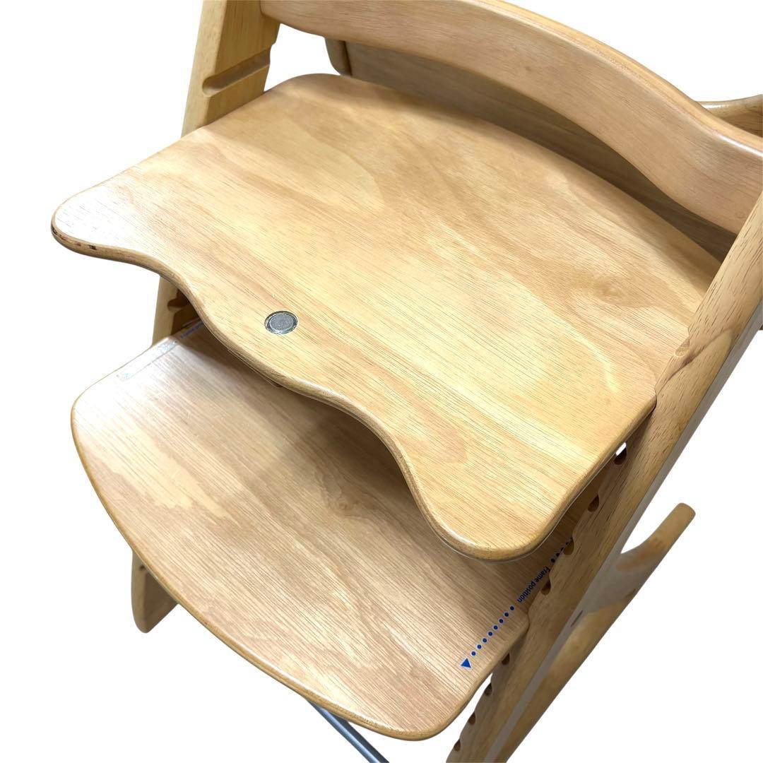 美品 大和屋 ヤマトヤ すくすくチェア スリムプラス テーブル付 ナチュラル