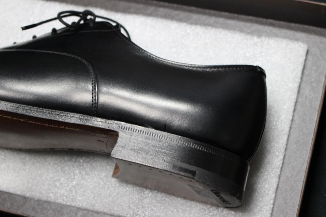 【新品】Church’s 73ラスト ストレートチップ 黒カーフ 革底 7.5F