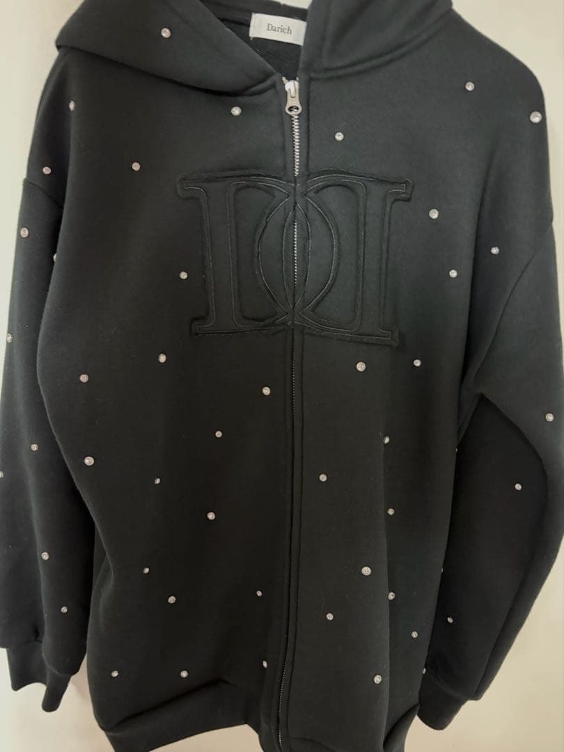 Darich ダーリッチ DDロゴビジュージップパーカー ブラック