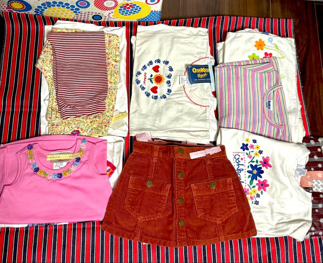 新品　海外ブランド女の子服（60〜130cm）40着　単価500円以下