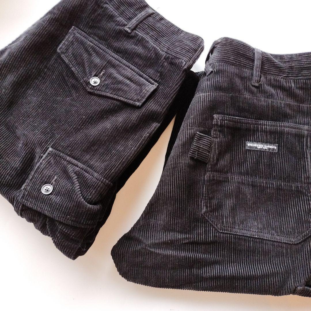 ENGINEERED GARMENTS ブラック　コーデュロイ