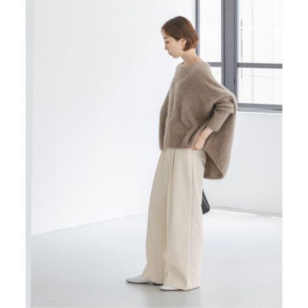 新品★ Noble ウールギャバスラックスパンツ