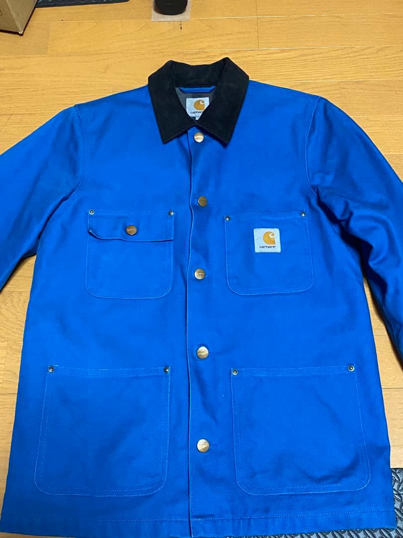 カーハート carhartt ミシガン　チョアコート　WIP　　レア　ブルーS