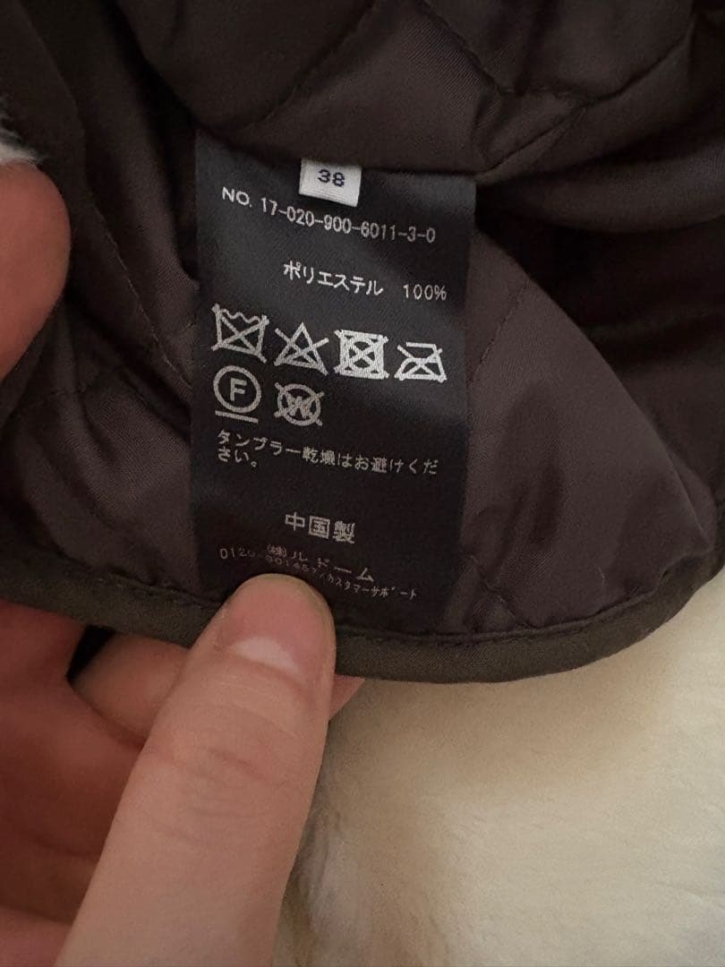 IENA イエナ オリーブ ファー ライナー付き モッズコート