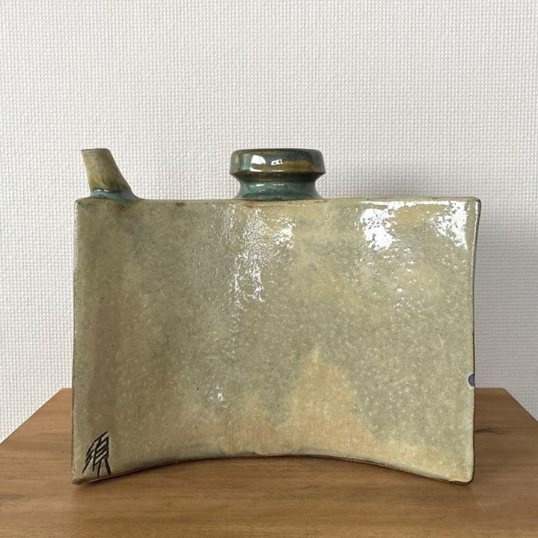 【欠けあり】新品未使用 壺屋焼 金城須美子(金城次郎の長女) 抱瓶