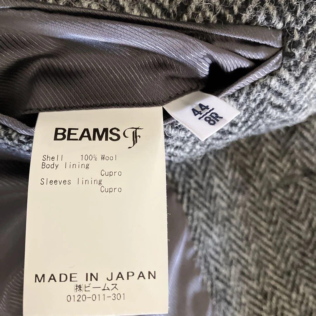 BEAMS F × HARRIS TWEED ヘリンボーン テーラードジャケット