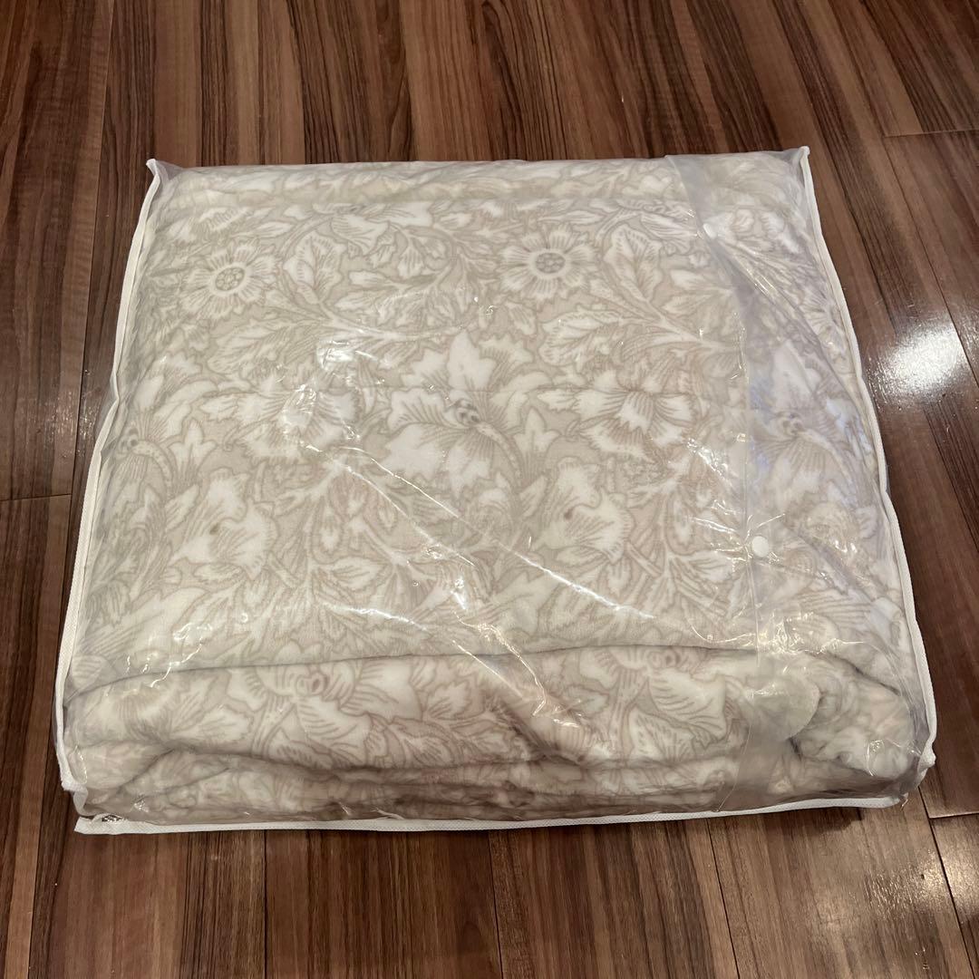 西川　モリスギャラリー　リバーシブル毛布