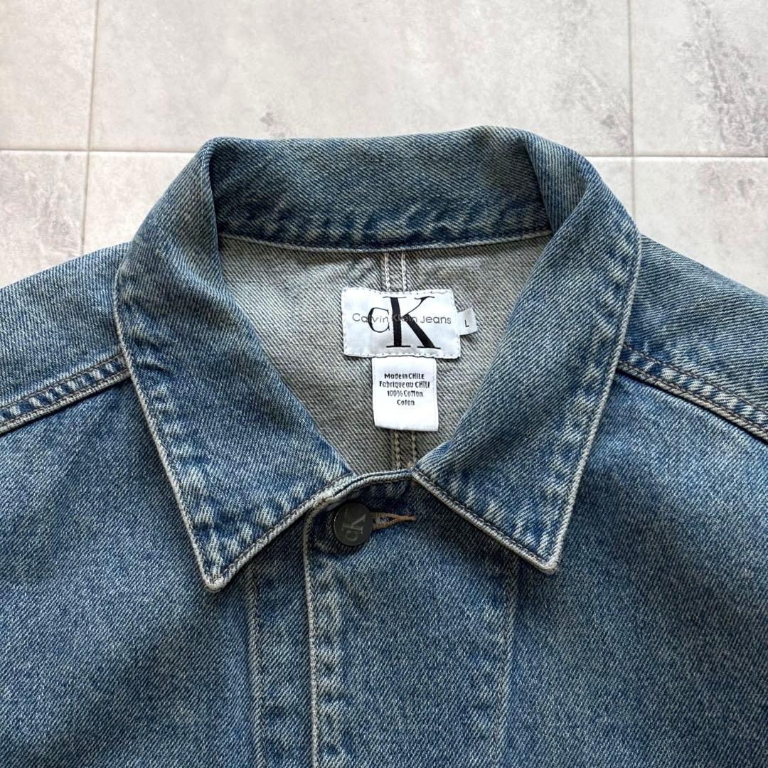 【Vintage】カルバンクライン デニムカバーオール 90s 00s Lサイズ