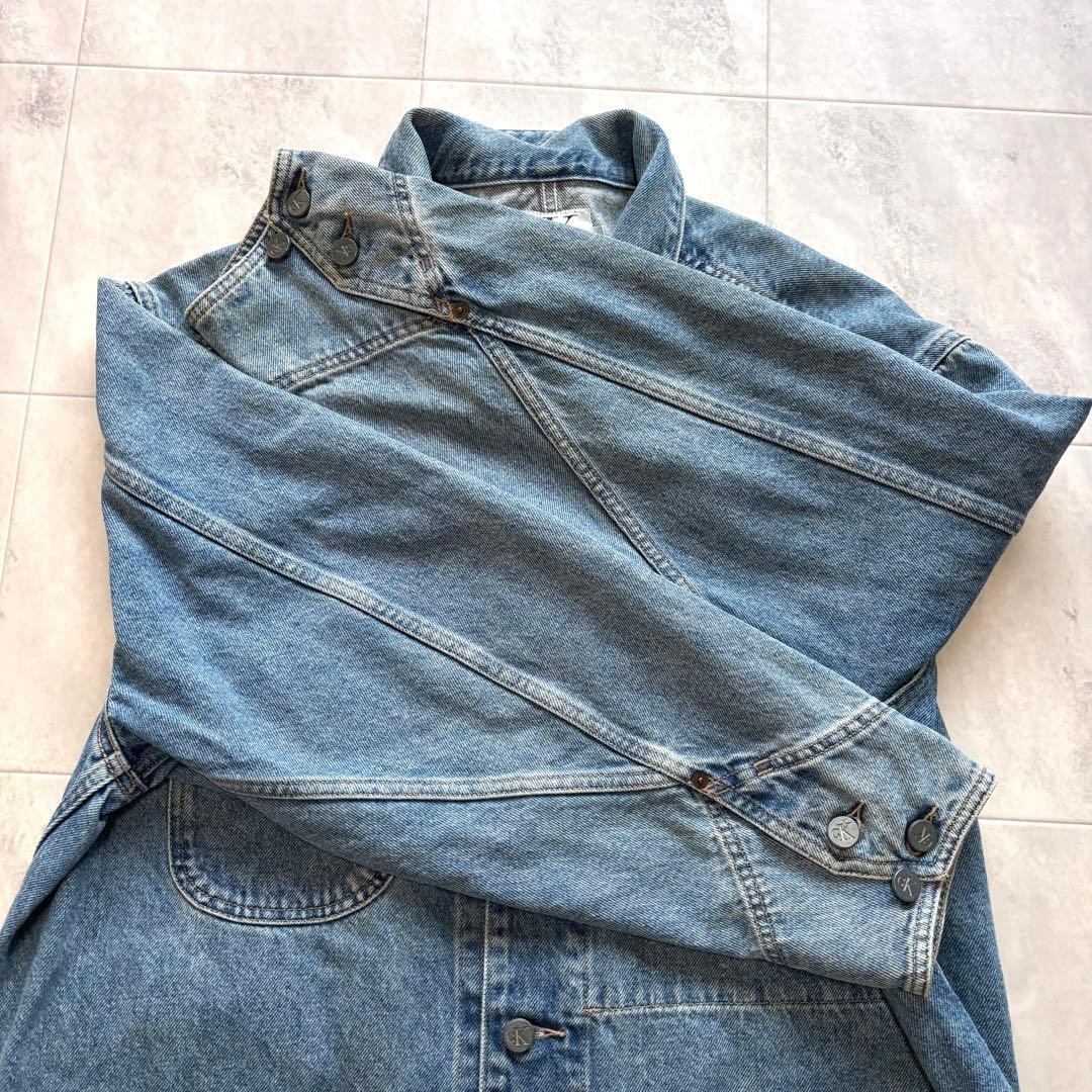 【Vintage】カルバンクライン デニムカバーオール 90s 00s Lサイズ